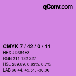 Color code: CMYK 7 / 42 / 0 / 11 | qconv.com