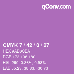 カラーコード: CMYK 7 / 42 / 0 / 27 | qconv.com
