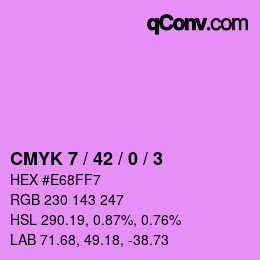 カラーコード: CMYK 7 / 42 / 0 / 3 | qconv.com