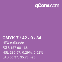 Color code: CMYK 7 / 42 / 0 / 34 | qconv.com