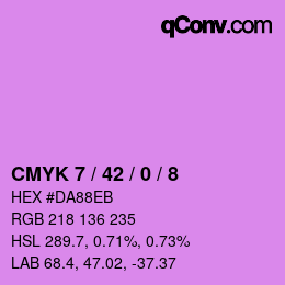 カラーコード: CMYK 7 / 42 / 0 / 8 | qconv.com