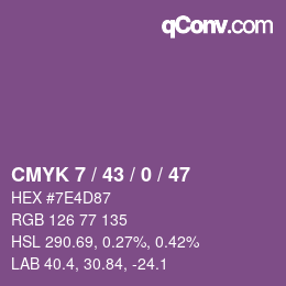 Código de color: CMYK 7 / 43 / 0 / 47 | qconv.com