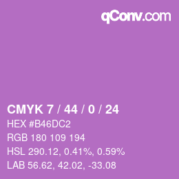 Color code: CMYK 7 / 44 / 0 / 24 | qconv.com