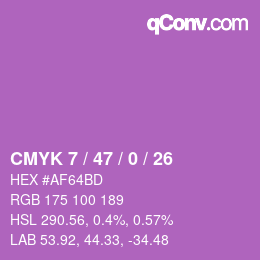 Color code: CMYK 7 / 47 / 0 / 26 | qconv.com