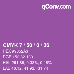 Código de color: CMYK 7 / 50 / 0 / 36 | qconv.com
