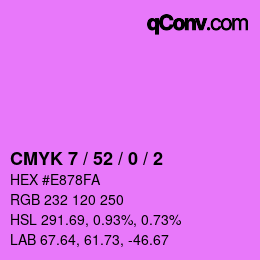 カラーコード: CMYK 7 / 52 / 0 / 2 | qconv.com
