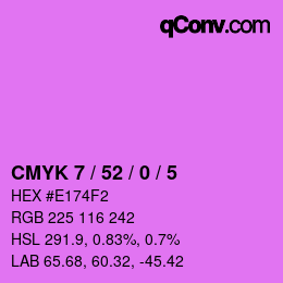 カラーコード: CMYK 7 / 52 / 0 / 5 | qconv.com