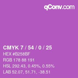 Color code: CMYK 7 / 54 / 0 / 25 | qconv.com