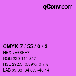 Color code: CMYK 7 / 55 / 0 / 3 | qconv.com