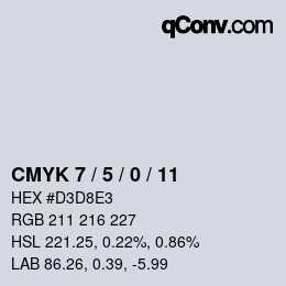 Color code: CMYK 7 / 5 / 0 / 11 | qconv.com