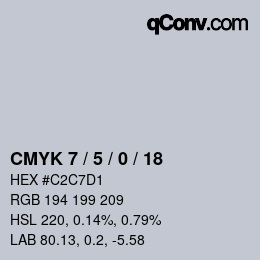 Color code: CMYK 7 / 5 / 0 / 18 | qconv.com