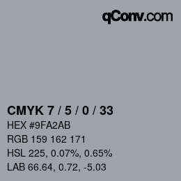 Color code: CMYK 7 / 5 / 0 / 33 | qconv.com