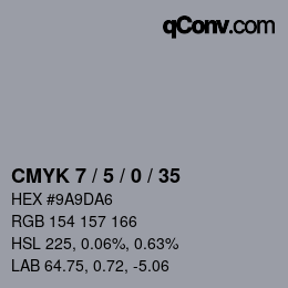 Color code: CMYK 7 / 5 / 0 / 35 | qconv.com