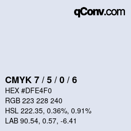 Color code: CMYK 7 / 5 / 0 / 6 | qconv.com