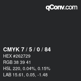 Color code: CMYK 7 / 5 / 0 / 84 | qconv.com