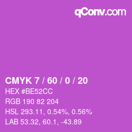 Color code: CMYK 7 / 60 / 0 / 20 | qconv.com