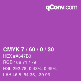 カラーコード: CMYK 7 / 60 / 0 / 30 | qconv.com