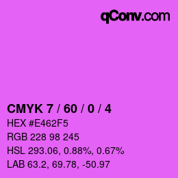 Color code: CMYK 7 / 60 / 0 / 4 | qconv.com