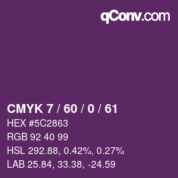 カラーコード: CMYK 7 / 60 / 0 / 61 | qconv.com