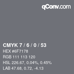 Color code: CMYK 7 / 6 / 0 / 53 | qconv.com
