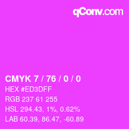 Color code: CMYK 7 / 76 / 0 / 0 | qconv.com
