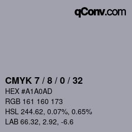 Color code: CMYK 7 / 8 / 0 / 32 | qconv.com