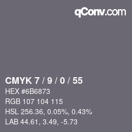 Color code: CMYK 7 / 9 / 0 / 55 | qconv.com