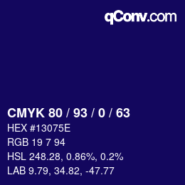 Color code: CMYK 80 / 93 / 0 / 63 | qconv.com