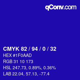 Color code: CMYK 82 / 94 / 0 / 32 | qconv.com