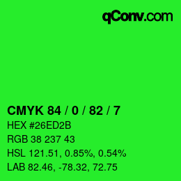 Color code: CMYK 84 / 0 / 82 / 7 | qconv.com