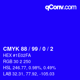 Color code: CMYK 88 / 99 / 0 / 2 | qconv.com
