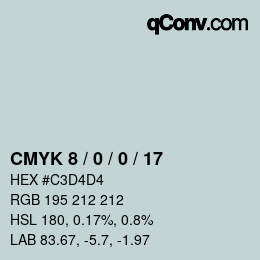 Color code: CMYK 8 / 0 / 0 / 17 | qconv.com