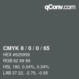 カラーコード: CMYK 8 / 0 / 0 / 65 | qconv.com