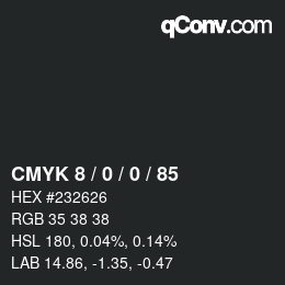 Color code: CMYK 8 / 0 / 0 / 85 | qconv.com