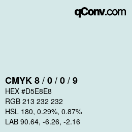 カラーコード: CMYK 8 / 0 / 0 / 9 | qconv.com