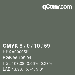 Color code: CMYK 8 / 0 / 10 / 59 | qconv.com
