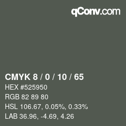 Color code: CMYK 8 / 0 / 10 / 65 | qconv.com