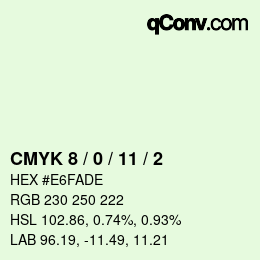 Color code: CMYK 8 / 0 / 11 / 2 | qconv.com