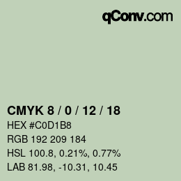 Color code: CMYK 8 / 0 / 12 / 18 | qconv.com