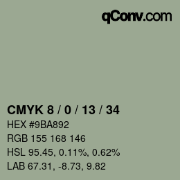 Color code: CMYK 8 / 0 / 13 / 34 | qconv.com
