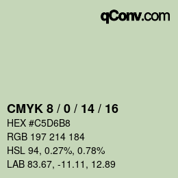 Color code: CMYK 8 / 0 / 14 / 16 | qconv.com