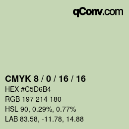 Color code: CMYK 8 / 0 / 16 / 16 | qconv.com