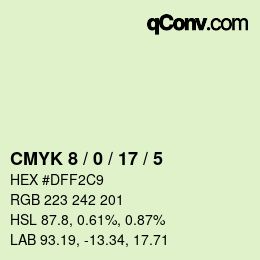 Color code: CMYK 8 / 0 / 17 / 5 | qconv.com