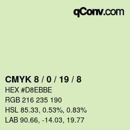 Color code: CMYK 8 / 0 / 19 / 8 | qconv.com