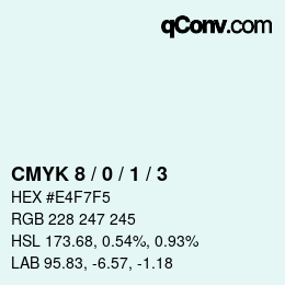 Color code: CMYK 8 / 0 / 1 / 3 | qconv.com