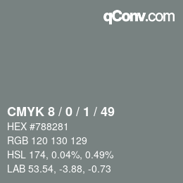 Color code: CMYK 8 / 0 / 1 / 49 | qconv.com