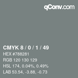 Color code: CMYK 8 / 0 / 1 / 49 | qconv.com