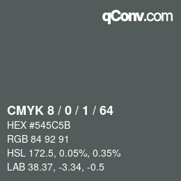 Color code: CMYK 8 / 0 / 1 / 64 | qconv.com