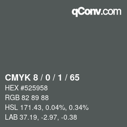 颜色代码: CMYK 8 / 0 / 1 / 65 | qconv.com