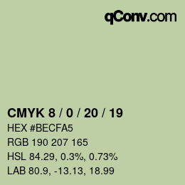 Color code: CMYK 8 / 0 / 20 / 19 | qconv.com